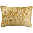 Madsen Decorative Throw Pillows Cut Velvet Fabric - Damask Pattern, 18" X 26" (1 Pillow)