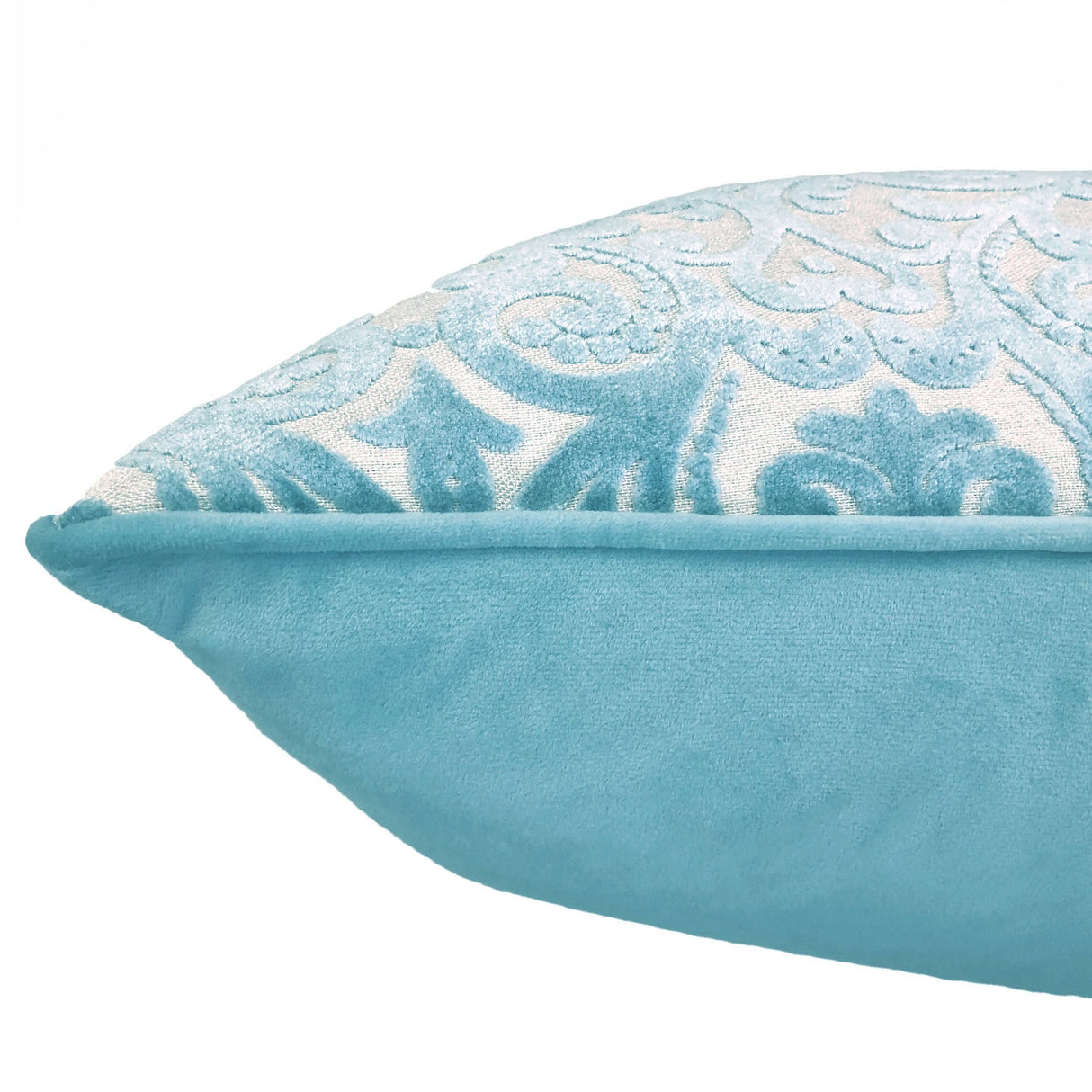 Madsen Decorative Throw Pillows Cut Velvet Fabric - Damask Pattern, 18" X 26" (1 Pillow)