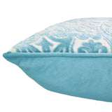 Madsen Decorative Throw Pillows Cut Velvet Fabric - Damask Pattern, 18" X 26" (1 Pillow)