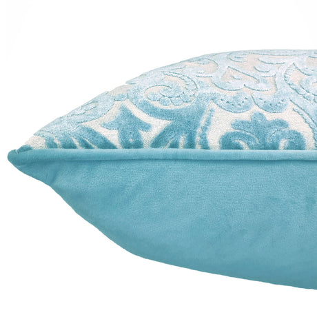 Madsen Decorative Throw Pillows Cut Velvet Fabric - Damask Pattern, 18" X 26" (1 Pillow)
