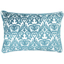 Madsen Decorative Throw Pillows Cut Velvet Fabric - Damask Pattern, 18" X 26" (1 Pillow)