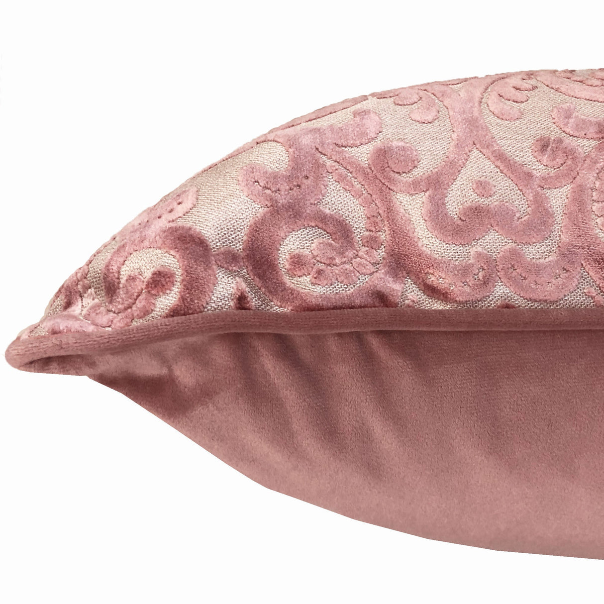 Madsen Decorative Throw Pillows Cut Velvet Fabric - Damask Pattern, 18" X 26" (1 Pillow)