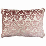 Madsen Decorative Throw Pillows Cut Velvet Fabric - Damask Pattern, 18" X 26" (1 Pillow)