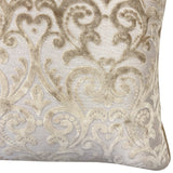 Madsen Decorative Throw Pillows Cut Velvet Fabric - Damask Pattern, 18" X 26" (1 Pillow)