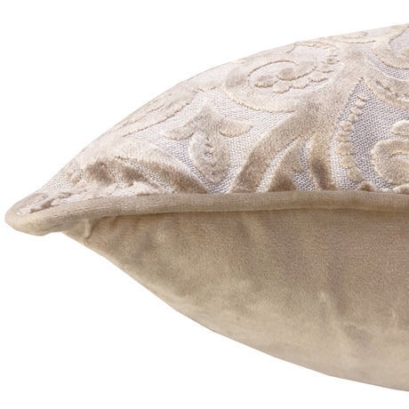 Madsen Decorative Throw Pillows Cut Velvet Fabric - Damask Pattern, 18" X 26" (1 Pillow)