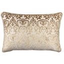 Madsen Decorative Throw Pillows Cut Velvet Fabric - Damask Pattern, 18" X 26" (1 Pillow)