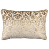 Madsen Decorative Throw Pillows Cut Velvet Fabric - Damask Pattern, 18" X 26" (1 Pillow)