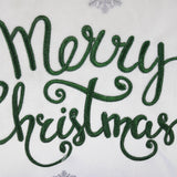 Merry Christmas Snowflakes Embroidery Velvet Pillow - Metallic Embroidery, 14" X 20" (1 Pillow)