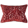 Nixon Traditional Damask Cut Velvet Pillow - Damask Pattern, 18" X 24" (1 Pillow)