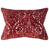 Nixon Traditional Damask Cut Velvet Pillow - Damask Pattern, 18" X 24" (1 Pillow)