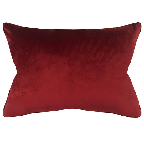 Nixon Traditional Damask Cut Velvet Pillow - Damask Pattern, 18" X 24" (1 Pillow)
