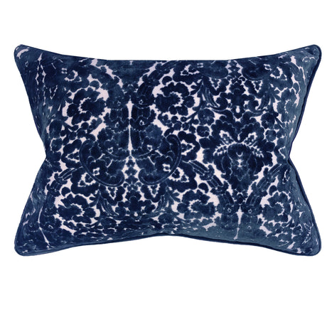Nixon Traditional Damask Cut Velvet Pillow - Damask Pattern, 18" X 24" (1 Pillow)