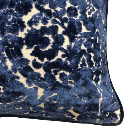 Nixon Traditional Damask Cut Velvet Pillow - Damask Pattern, 18" X 24" (1 Pillow)