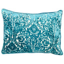 Nixon Traditional Damask Cut Velvet Pillow - Damask Pattern, 18" X 24" (1 Pillow)