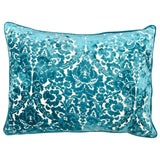 Nixon Traditional Damask Cut Velvet Pillow - Damask Pattern, 18" X 24" (1 Pillow)