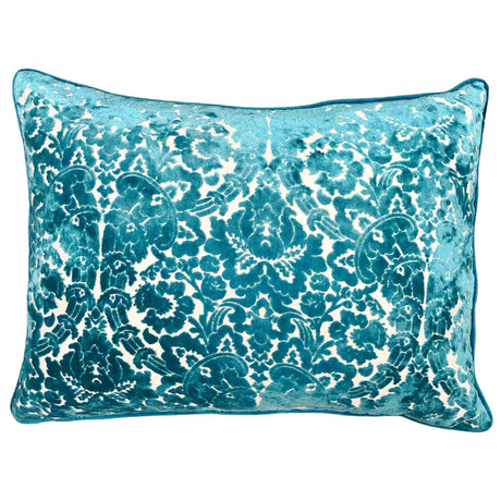 Nixon Traditional Damask Cut Velvet Pillow - Damask Pattern, 18" X 24" (1 Pillow)