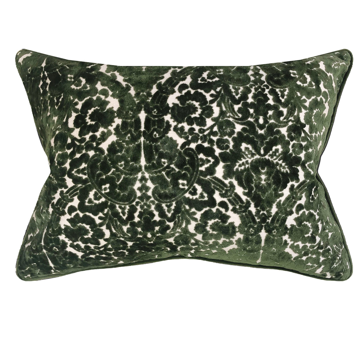 Nixon Traditional Damask Cut Velvet Pillow - Damask Pattern, 18" X 24" (1 Pillow)
