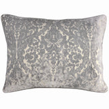 Nixon Traditional Damask Cut Velvet Pillow - Damask Pattern, 18" X 24" (1 Pillow)