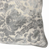 Nixon Traditional Damask Cut Velvet Pillow - Damask Pattern, 18" X 24" (1 Pillow)