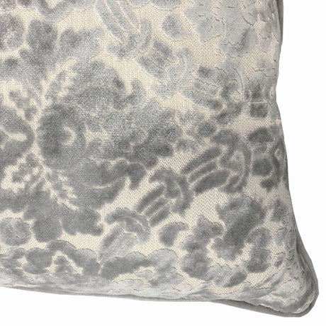 Nixon Traditional Damask Cut Velvet Pillow - Damask Pattern, 18" X 24" (1 Pillow)