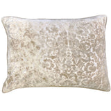Nixon Traditional Damask Cut Velvet Pillow - Damask Pattern, 18" X 24" (1 Pillow)