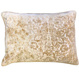 Nixon Traditional Damask Cut Velvet Pillow - Damask Pattern, 18" X 24" (1 Pillow)