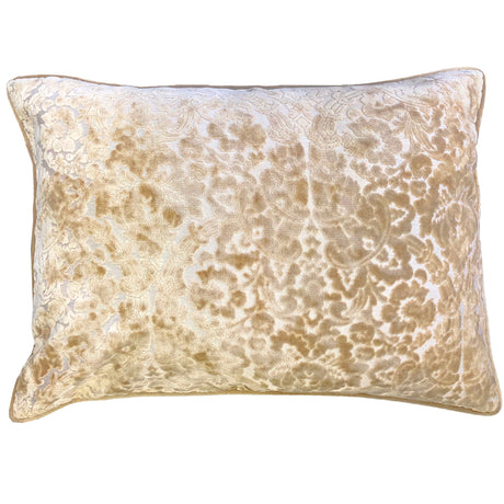 Nixon Traditional Damask Cut Velvet Pillow - Damask Pattern, 18" X 24" (1 Pillow)