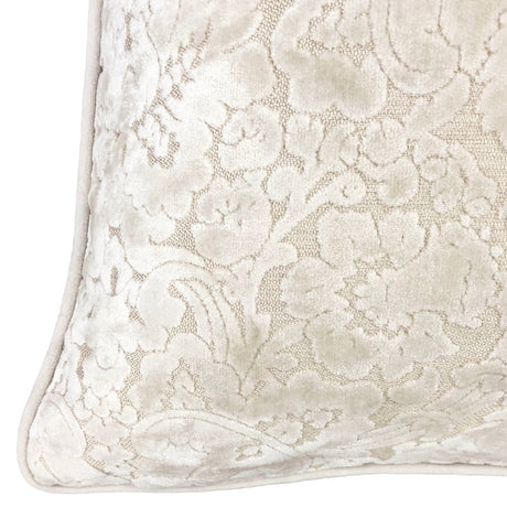 Nixon Traditional Damask Cut Velvet Pillow - Damask Pattern, 18" X 24" (1 Pillow)