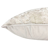 Nixon Traditional Damask Cut Velvet Pillow - Damask Pattern, 18" X 24" (1 Pillow)