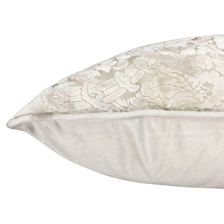 Nixon Traditional Damask Cut Velvet Pillow - Damask Pattern, 18" X 24" (1 Pillow)