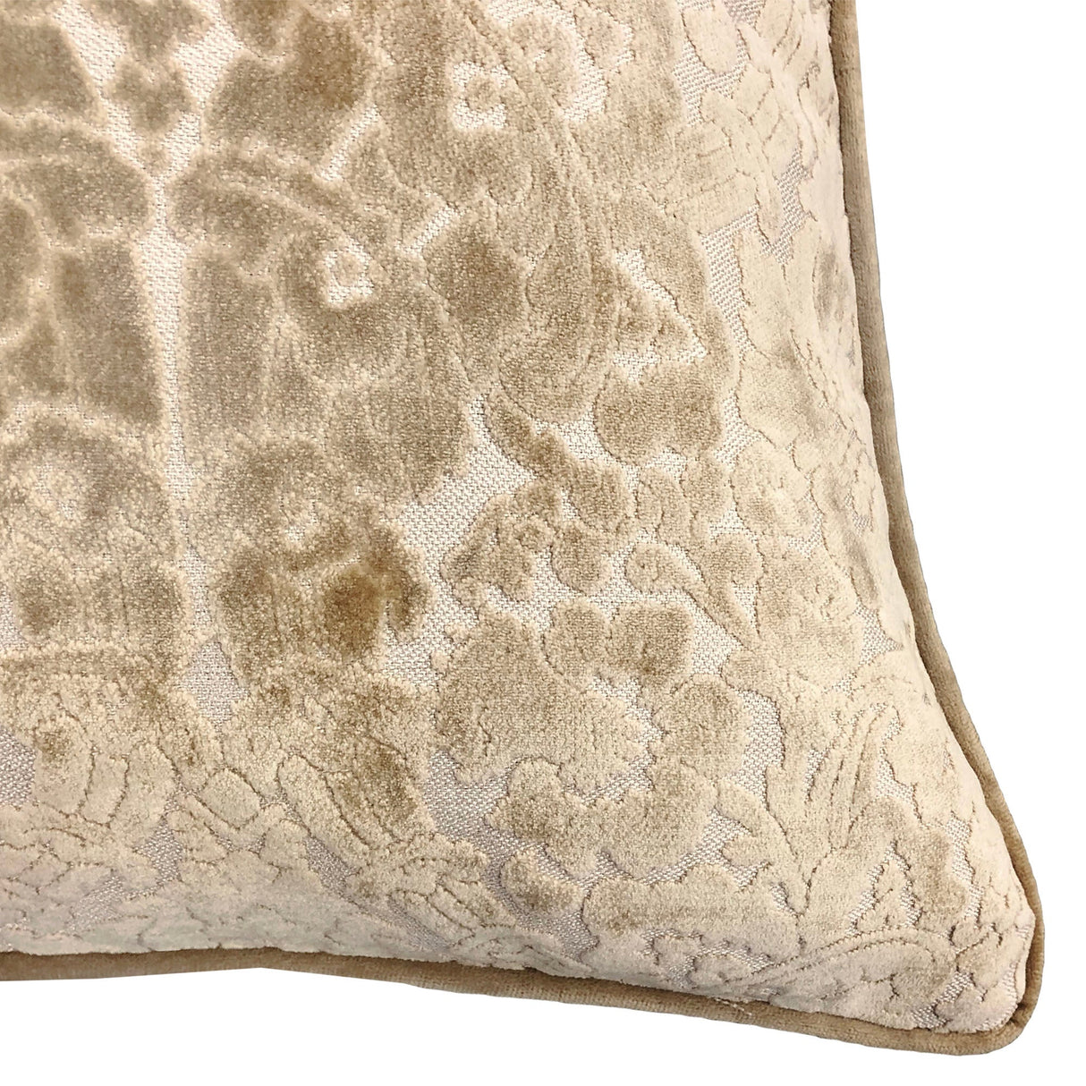 Nixon Traditional Damask Cut Velvet Pillow - Damask Pattern, 18" X 24" (1 Pillow)