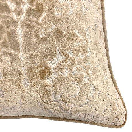 Nixon Traditional Damask Cut Velvet Pillow - Damask Pattern, 18" X 24" (1 Pillow)