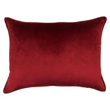 Stevie Metallic Damask Cut Velvet Pillow Fabric - Red, Sapphire, Olive, Gold, 18" X 24" (1 Set)