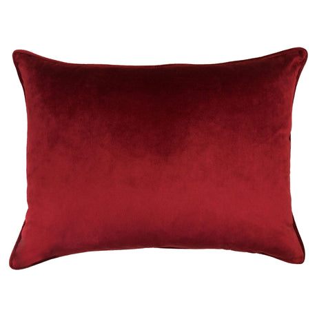 Stevie Metallic Damask Cut Velvet Pillow Fabric - Red, Sapphire, Olive, Gold, 18" X 24" (1 Set)