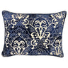 Stevie Metallic Damask Cut Velvet Pillow Fabric - Red, Sapphire, Olive, Gold, 18" X 24" (1 Set)
