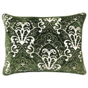Stevie Metallic Damask Cut Velvet Pillow Fabric - Red, Sapphire, Olive, Gold, 18" X 24" (1 Set)