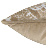 Stevie Metallic Damask Cut Velvet Pillow Fabric - Red, Sapphire, Olive, Gold, 18" X 24" (1 Set)