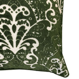 Stevie Metallic Damask Cut Velvet Pillow Fabric - Red, Sapphire, Olive, Gold, 18" X 24" (1 Set)