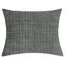 Vika Cut Velvet Decorative Throw Pillow - Checkered Pattern, 18"H X 22"W (1 Piece)