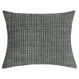 Vika Cut Velvet Decorative Throw Pillow - Checkered Pattern, 18"H X 22"W (1 Piece)