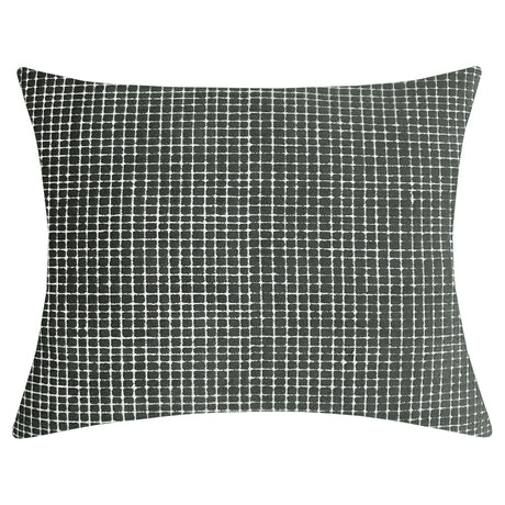 Vika Cut Velvet Decorative Throw Pillow - Checkered Pattern, 18"H X 22"W (1 Piece)