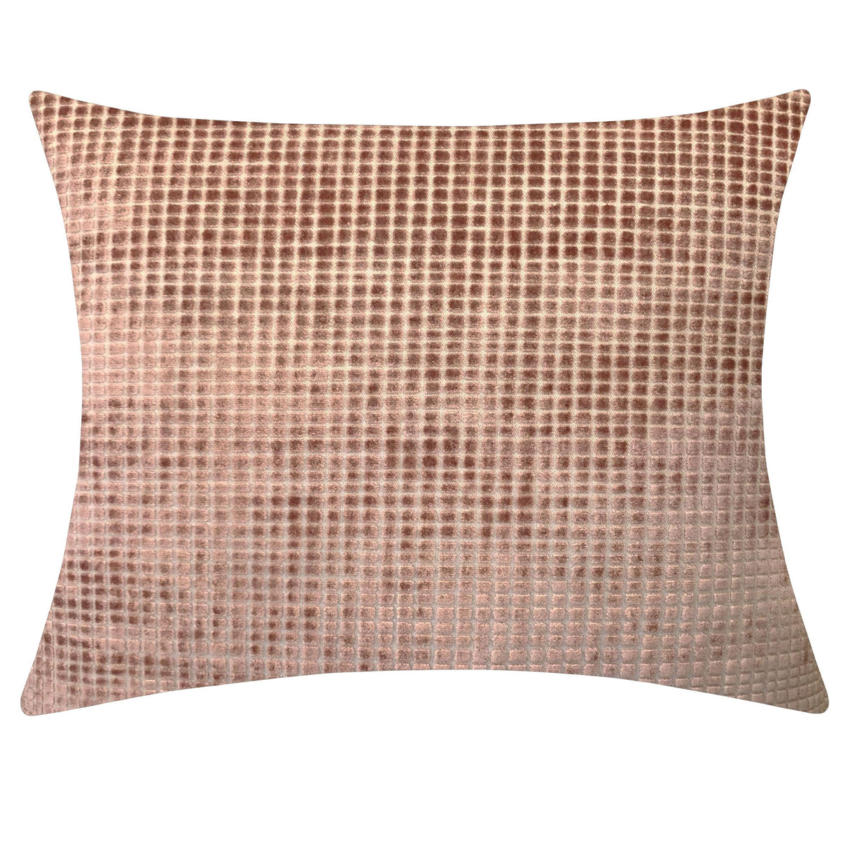 Vika Cut Velvet Decorative Throw Pillow - Checkered Pattern, 18"H X 22"W (1 Piece)