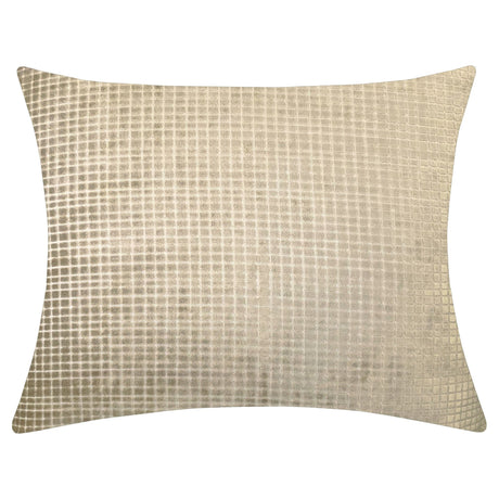 Vika Cut Velvet Decorative Throw Pillow - Checkered Pattern, 18"H X 22"W (1 Piece)