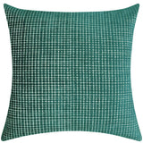 Vika Checkered Cut Velvet Pillow Fabric - Plaid Square Pattern, 23" X 23" (1 Piece)