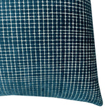 Vika Checkered Cut Velvet Pillow Fabric - Plaid Square Pattern, 23" X 23" (1 Piece)