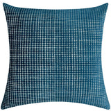 Vika Checkered Cut Velvet Pillow Fabric - Plaid Square Pattern, 23" X 23" (1 Piece)