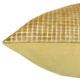 Vika Checkered Cut Velvet Pillow Fabric - Plaid Square Pattern, 23" X 23" (1 Piece)