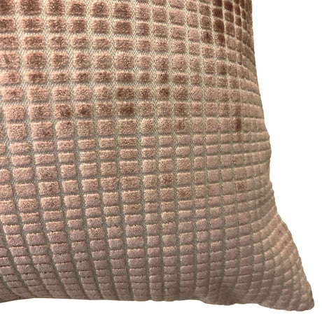 Vika Cut Velvet Decorative Throw Pillow - Checkered Pattern, 18"H X 22"W (1 Piece)