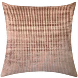Vika Checkered Cut Velvet Pillow Fabric - Plaid Square Pattern, 23" X 23" (1 Piece)
