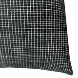 Vika Checkered Cut Velvet Pillow Fabric - Plaid Square Pattern, 23" X 23" (1 Piece)